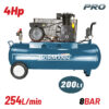 BORMANN BAT5018 Αεροσυμπιεστής Ιμάντα, 4hp,200L, 254L/min 11 BAT5018