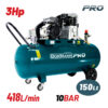 BORMANN Pro BAT5070 Αεροσυμπιεστής Ιμάντα,3Hp,150L,418L/min 11 BAT5070