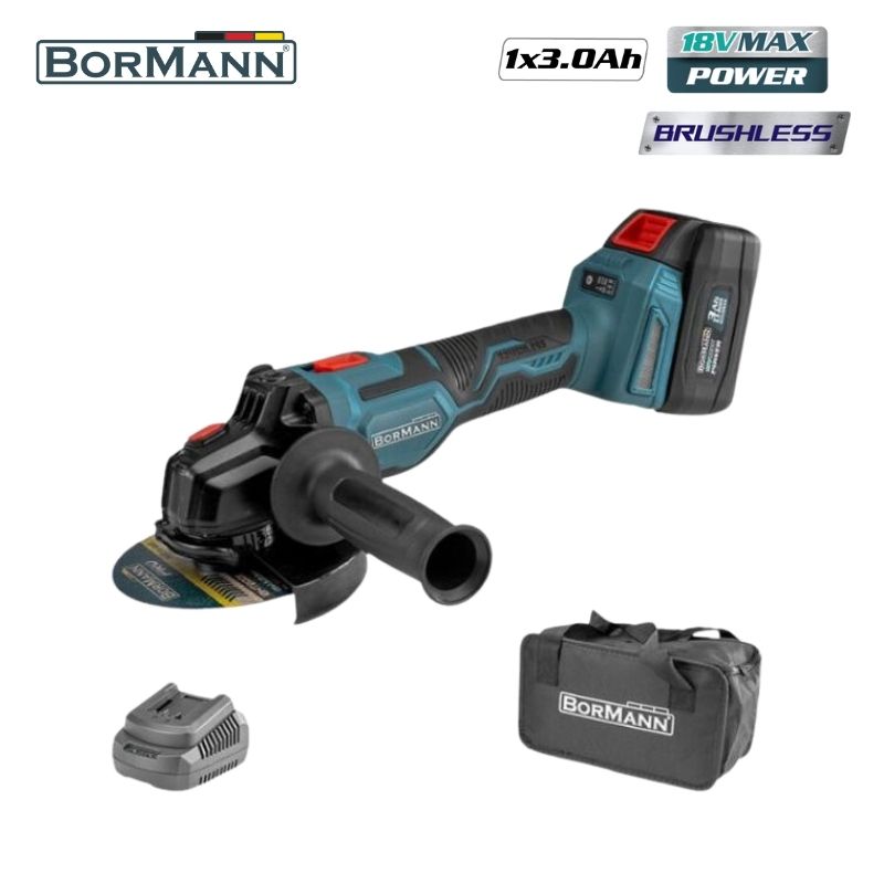 BORMANN BCD2635 Γωνιακός Τροχός Brushless 20V,Li-Ion, Φ125mm 1 BCD2635
