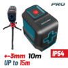 BORMANN Pro BDM6700 Αλφάδι Laser Σταυρού Red Line 15m, Σετ Με Εύκαμπτο Mini Τρίποδο 30cm 11 BDM6700