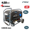 BORMANN Pro BGB6010 Γεννήτρια Βενζίνης Συνεχ. Απόδοση 5000W,420cc,Μίζα & Μπαταρία AVR, Τροχοί 3 BGB6010