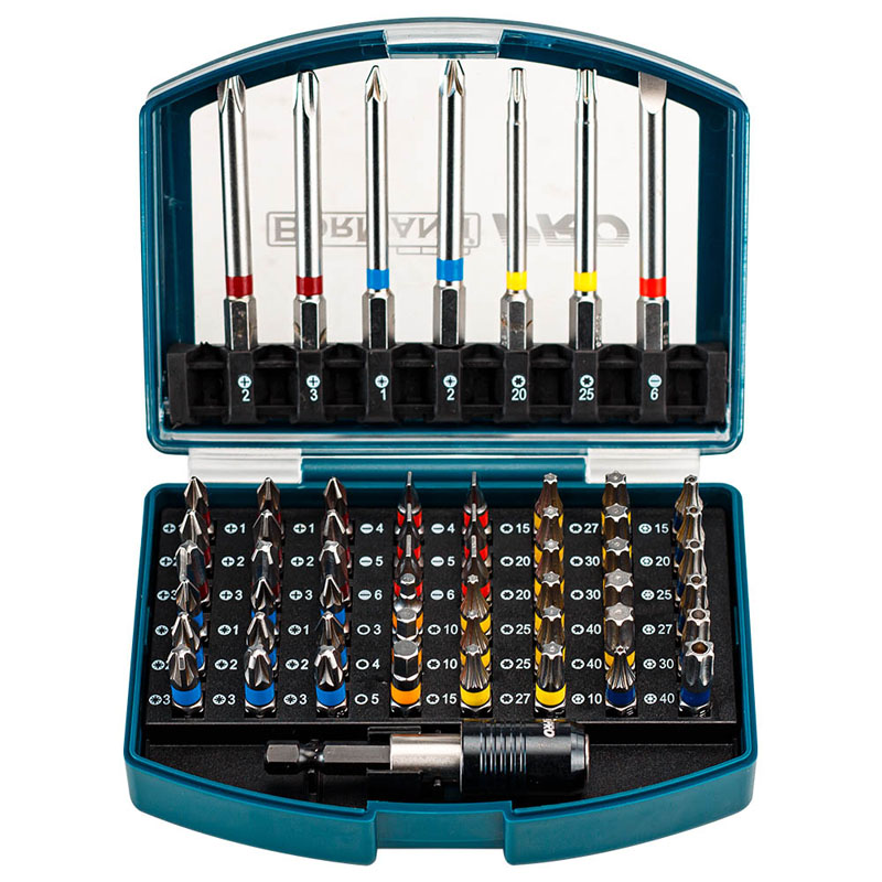 BORMANN Pro BHT1610 Σετ Μύτες & Αντάπτορας,ΑτσάλιS2, 56τεμ 1 BHT1610