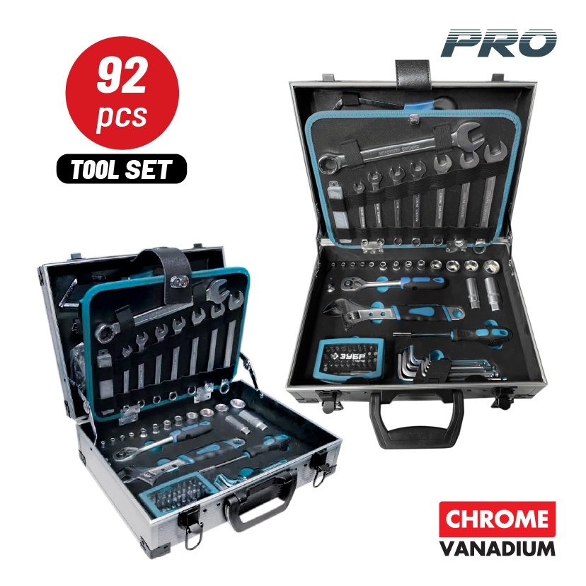 BORMANN Pro BHT5170 Εργαλεία Σετ 92τεμ. Cr-V,Βαλίτσα Αλουμινίου 1 BHT5170
