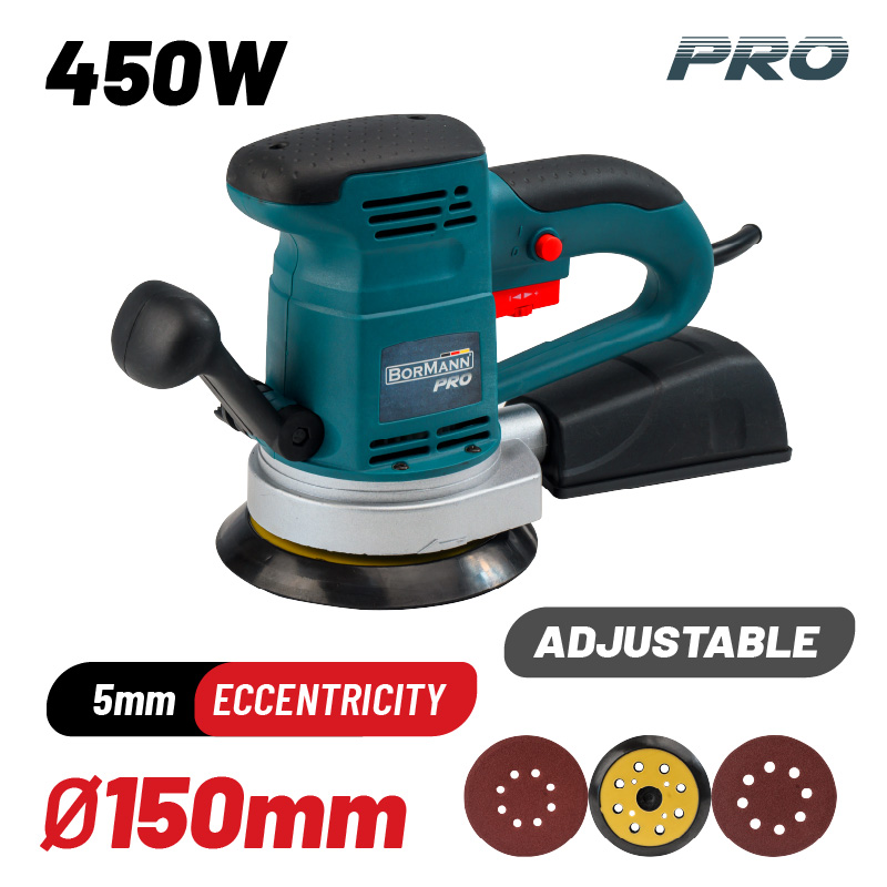 BORMANN Pro BSS5000 Τριβείο Έκκεντρο - Ρυθμιζόμενο 450W 1 BSS5000