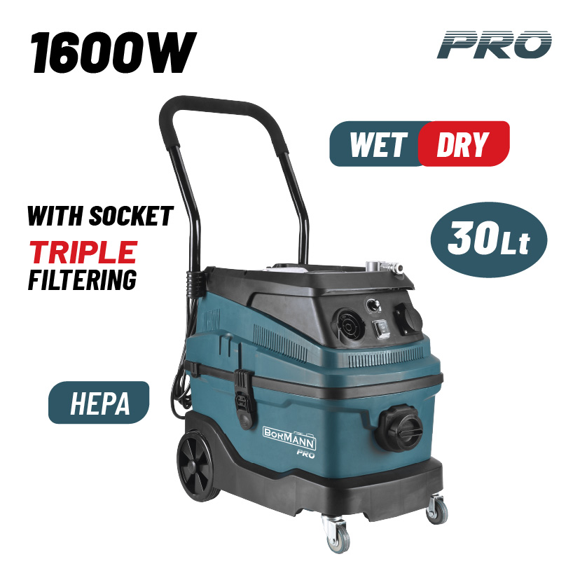BORMANN Pro BVC6000 Σκούπα Πολλαπλών Εργασιών 1600W,30L 1 BVC6000