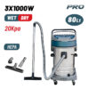 BORMANN Pro BVC7510 Σκούπα Υγρών-Στερεών 3x1000W Με Ανοξείδωτο Κάδο 80Lt 6 BVC7510